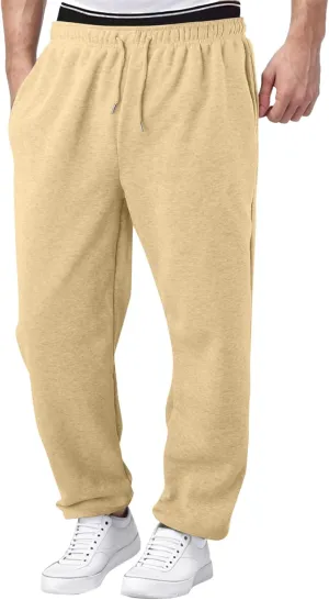 Mens Cargo Work Pants Casual Cotton Stretchy Elasticated Waist Pant Sweatpants Joggers Gym Sports Yoga Pants