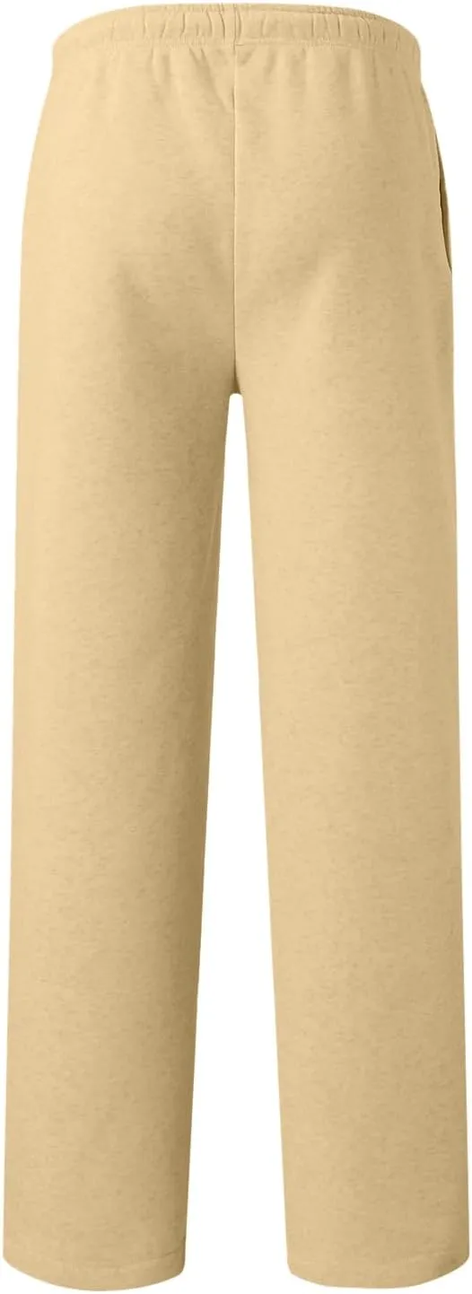 Mens Cargo Work Pants Casual Cotton Stretchy Elasticated Waist Pant Sweatpants Joggers Gym Sports Yoga Pants