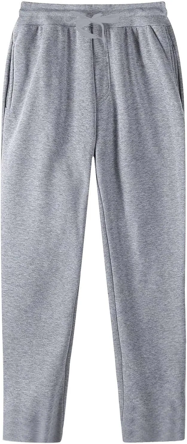 Mens Lightweight Jogging Pant Pockets Pull-On Work Joggers Loose Sports Casual Sweatpants Comfortable Pant