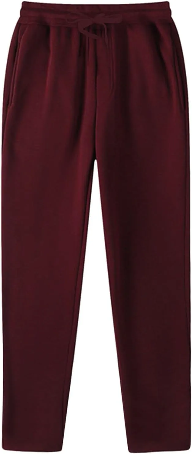 Mens Lightweight Jogging Pant Pockets Pull-On Work Joggers Loose Sports Casual Sweatpants Comfortable Pant
