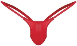 Men's Mesh Underwear Lace-Up Low Rise Sexy Briefs Stretchable Breathable Soft Boxers G-String Bikini
