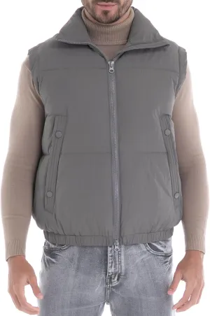 Men's Puffer Vest, Quilted Puffy Warm Outerwear Winter Causal Sleeveless Jacket