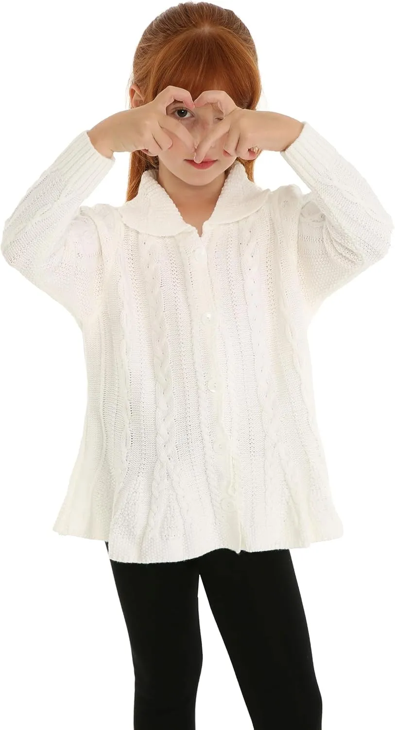 Mud Kingdom Girls Cardigan Sweaters Button Up