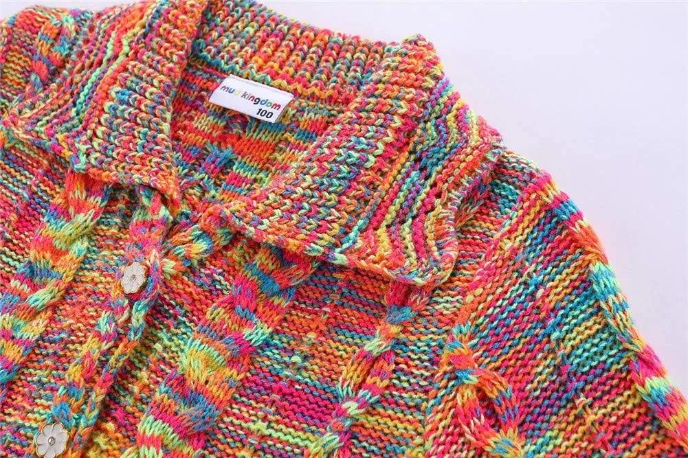 Mud Kingdom Girls Cardigan Sweaters Button Up