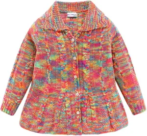 Mud Kingdom Girls Cardigan Sweaters Button Up