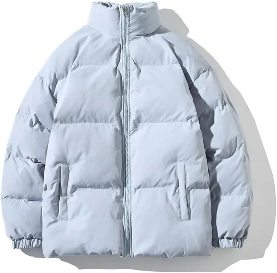 Niiyyjj Winter Cotton Padded Jacket Men Thick Warm Coats Mens Stand Collar Solid Parkas Overcoat