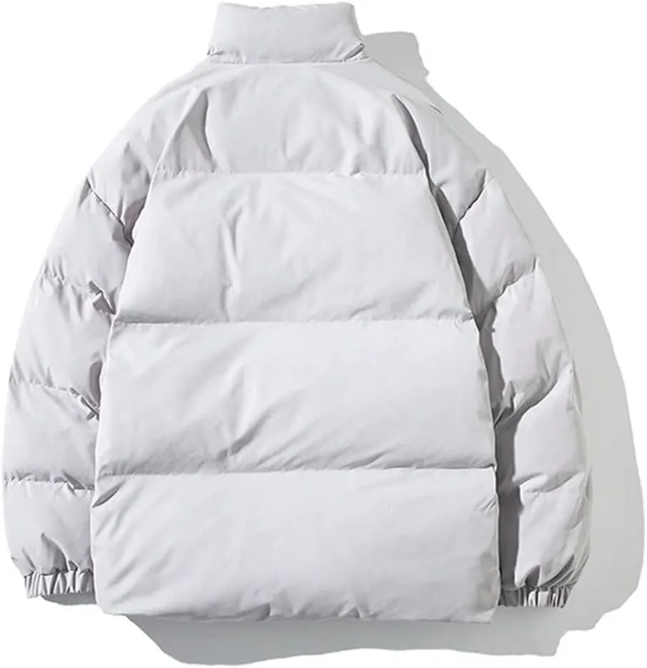 Niiyyjj Winter Cotton Padded Jacket Men Thick Warm Coats Mens Stand Collar Solid Parkas Overcoat
