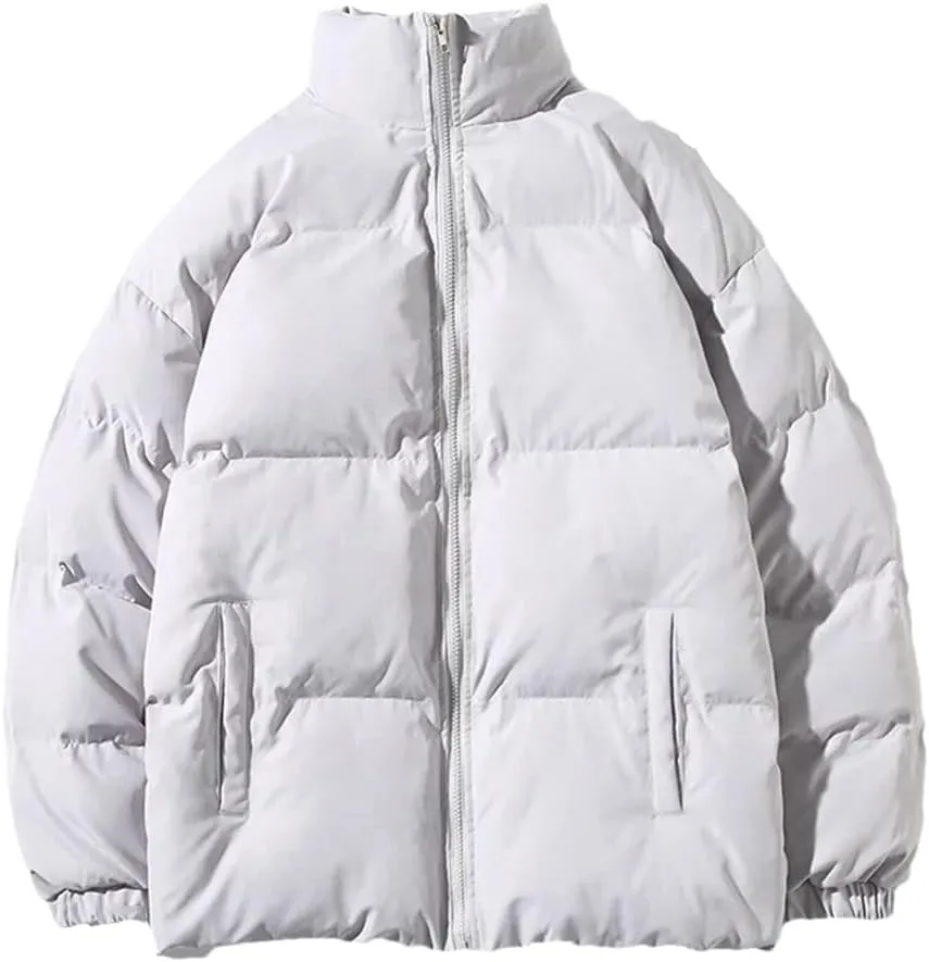 Niiyyjj Winter Cotton Padded Jacket Men Thick Warm Coats Mens Stand Collar Solid Parkas Overcoat