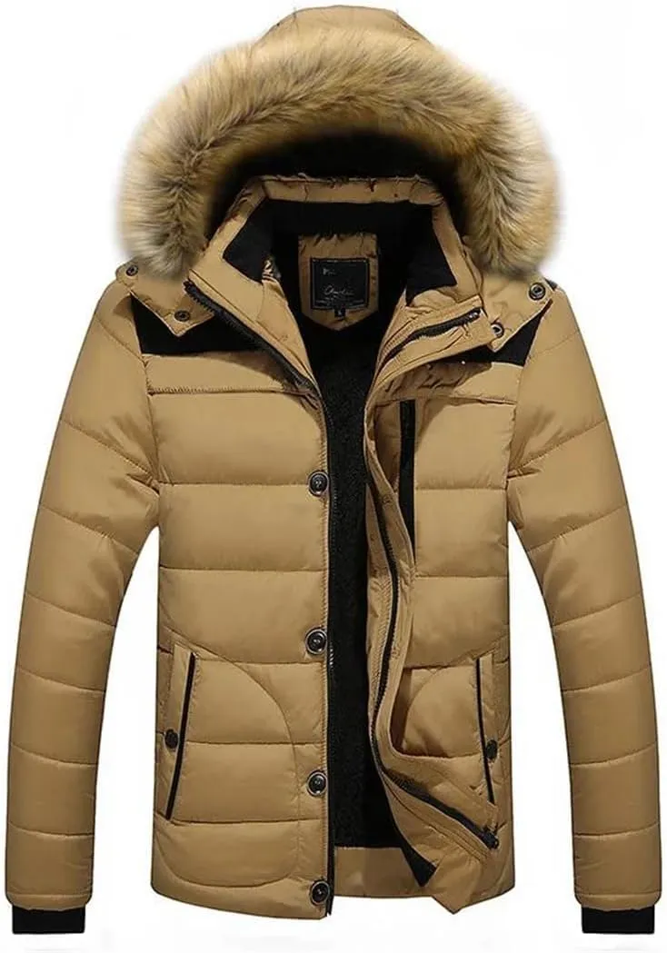 Niiyyjj Winter Loose Cotton Padded Jacket Men's Casual Overcoat Thick Warm Large Size Hooded Coats