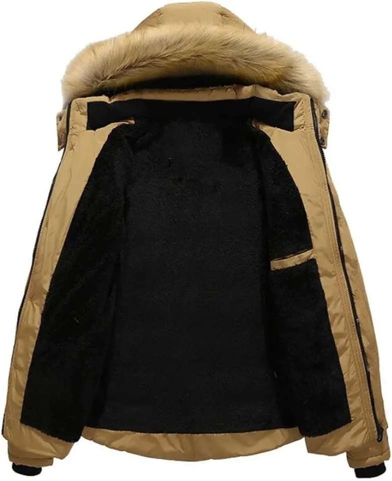Niiyyjj Winter Loose Cotton Padded Jacket Men's Casual Overcoat Thick Warm Large Size Hooded Coats