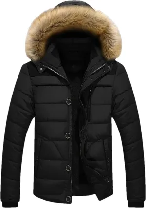 Niiyyjj Winter Loose Cotton Padded Jacket Men's Casual Overcoat Thick Warm Large Size Hooded Coats