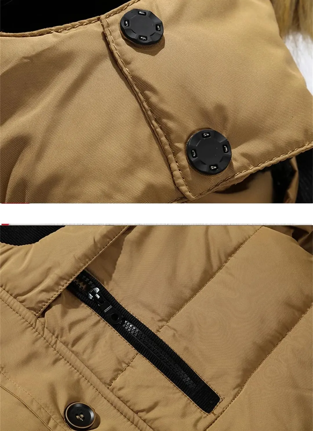 Niiyyjj Winter Loose Cotton Padded Jacket Men's Casual Overcoat Thick Warm Large Size Hooded Coats