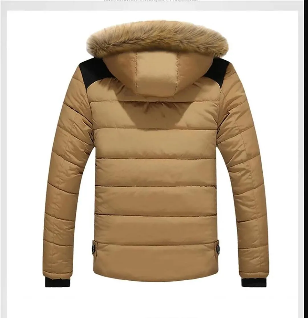 Niiyyjj Winter Loose Cotton Padded Jacket Men's Casual Overcoat Thick Warm Large Size Hooded Coats