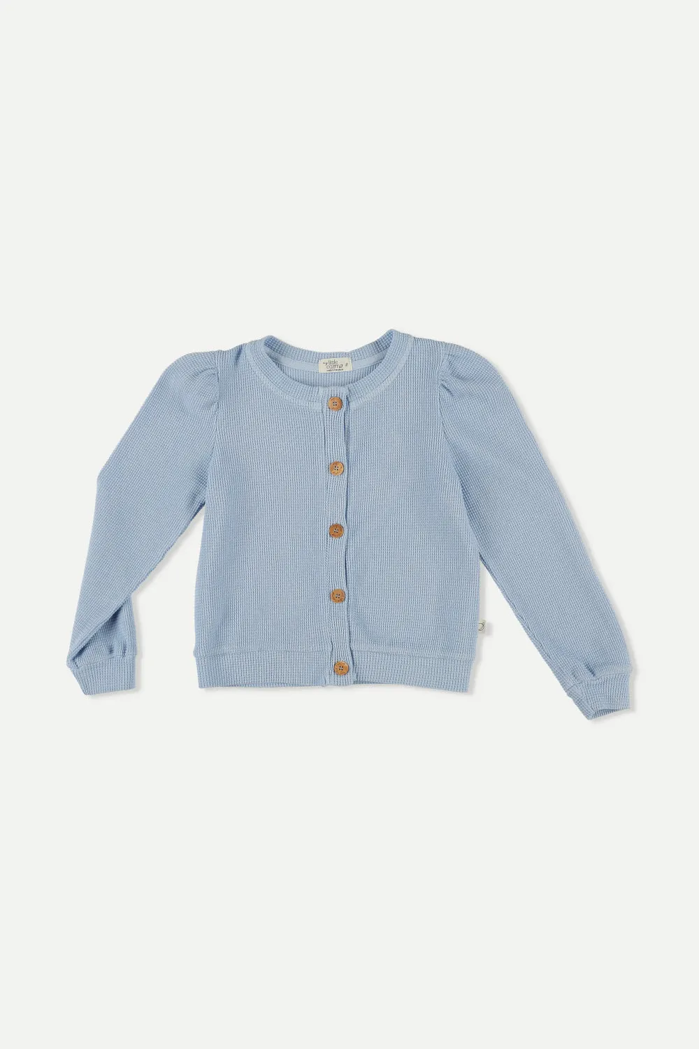 Organic waffle puff jacket