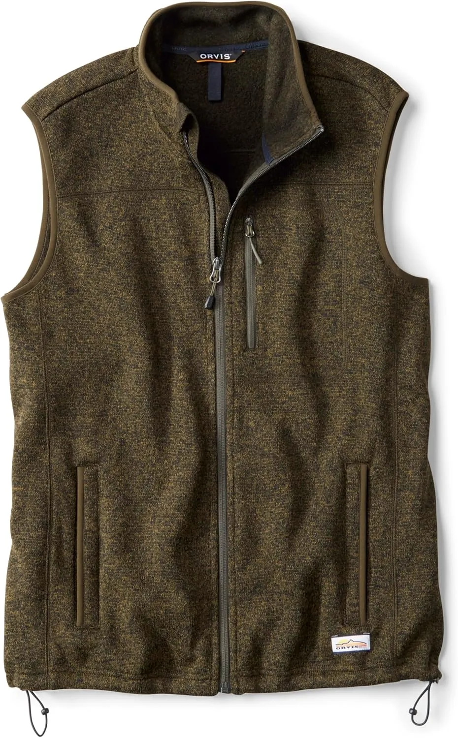 Orvis Recycled Fleece Sweater Vest for Men - Warm and Comfortable Men's Fleece Vest Made with Brushed Anti-Pilling Fiber