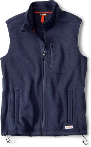 Orvis Recycled Fleece Sweater Vest for Men - Warm and Comfortable Men's Fleece Vest Made with Brushed Anti-Pilling Fiber