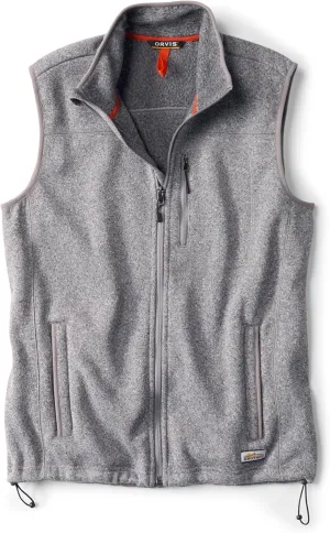 Orvis Recycled Fleece Sweater Vest for Men - Warm and Comfortable Men's Fleece Vest Made with Brushed Anti-Pilling Fiber