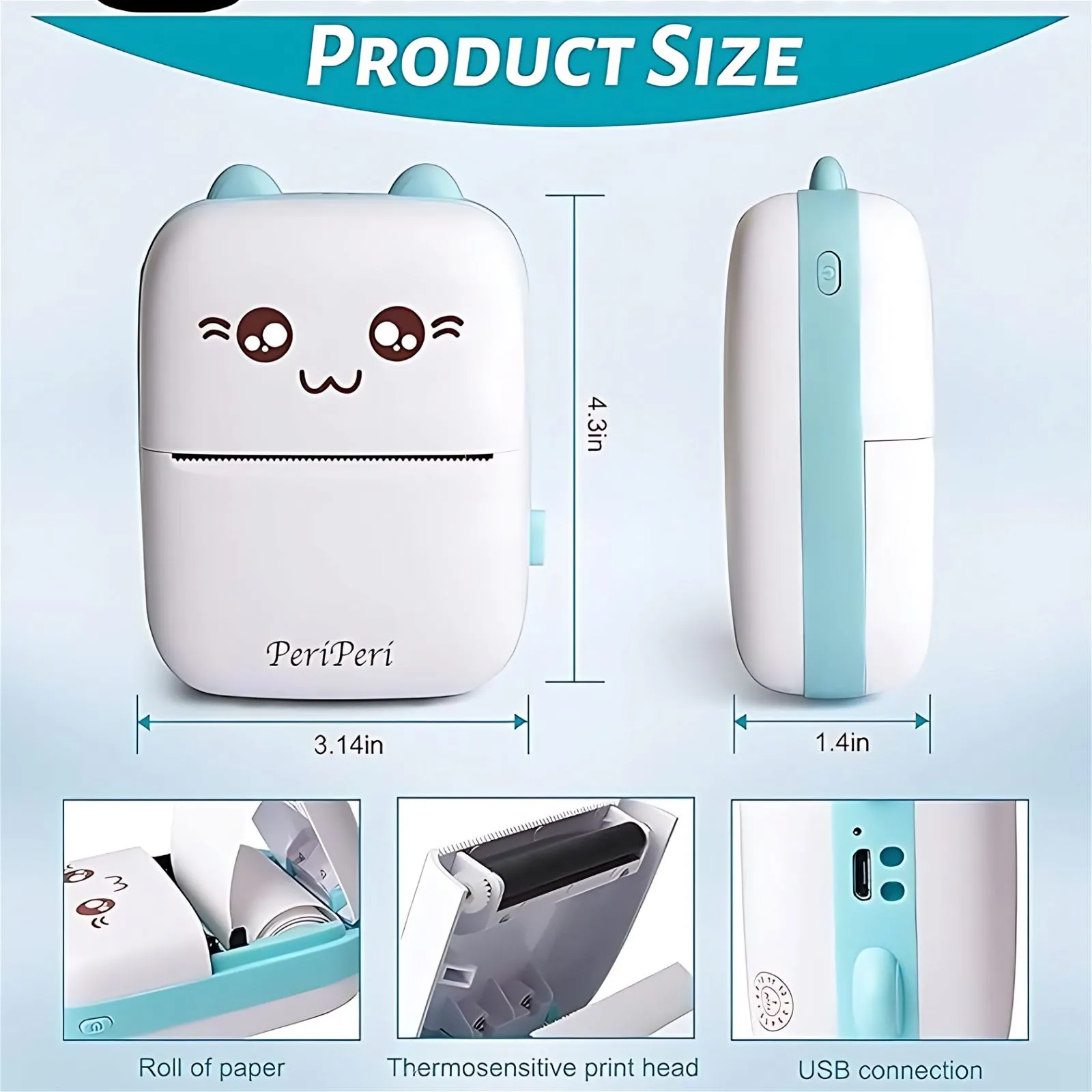 Portable Mini Thermal Printer