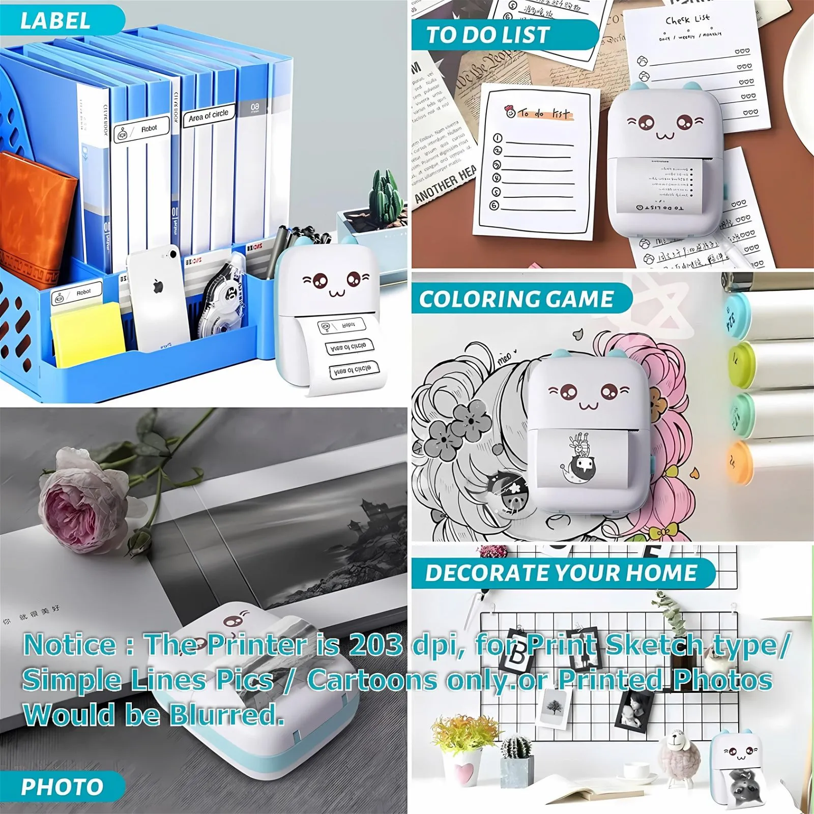 Portable Mini Thermal Printer