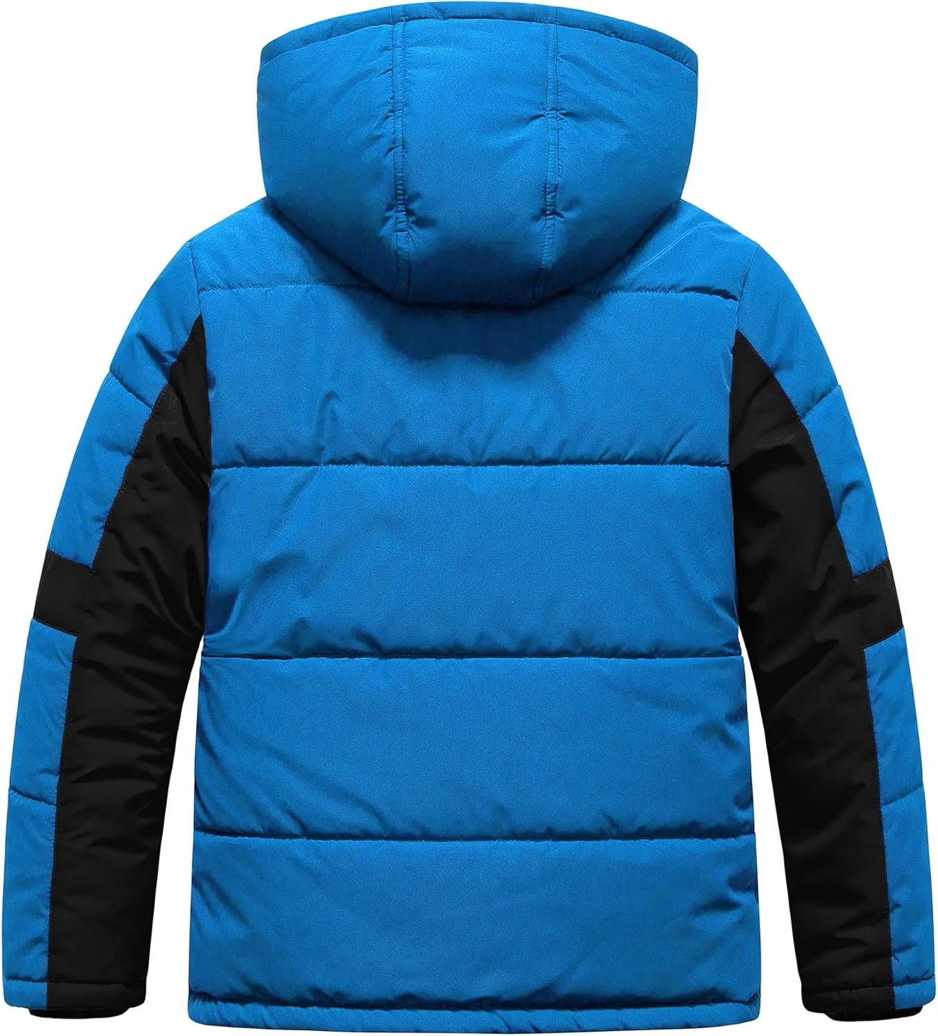 Pursky Boy's Warm Winter Coat Water Resistant Sherpa Outerwear Puffer Jackets With Removable Furry Hood