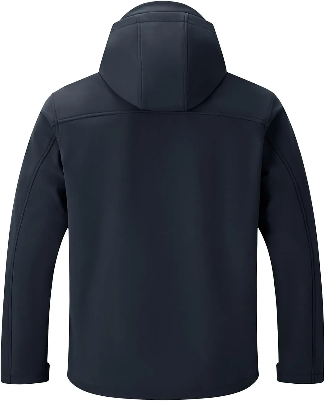 Rdruko Men's Winter Jackets Fleece Lined Hooded Water Resistant Insulated Windbreaker Softshell Jacket for Outdoor Hiking