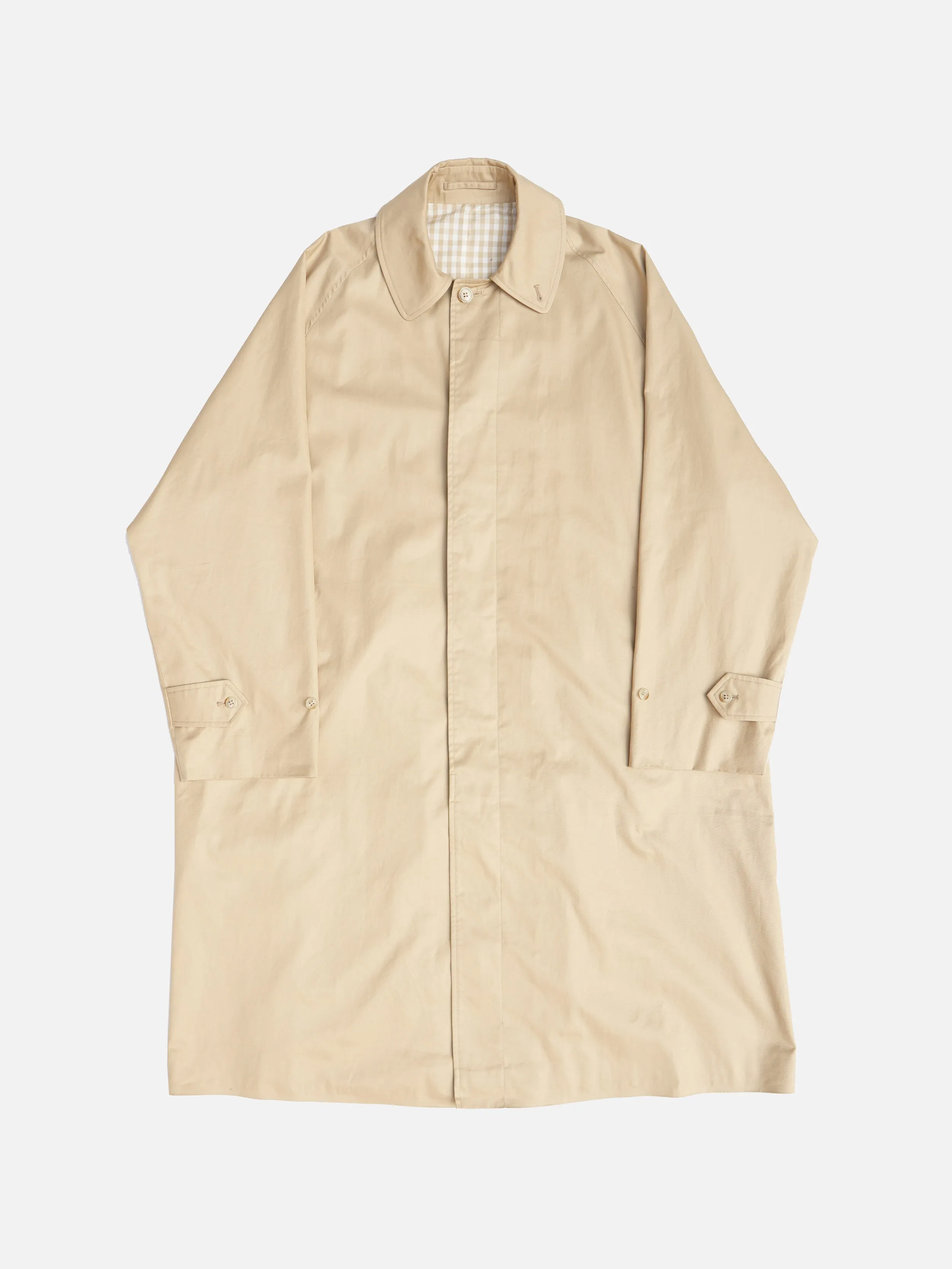 Single Raglan Coat - BEIGE
