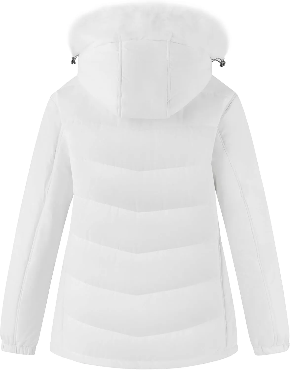 Skieer Women's Plus Size Ski Jacket Waterproof Warm Snow Winter Coat with Removable Hood