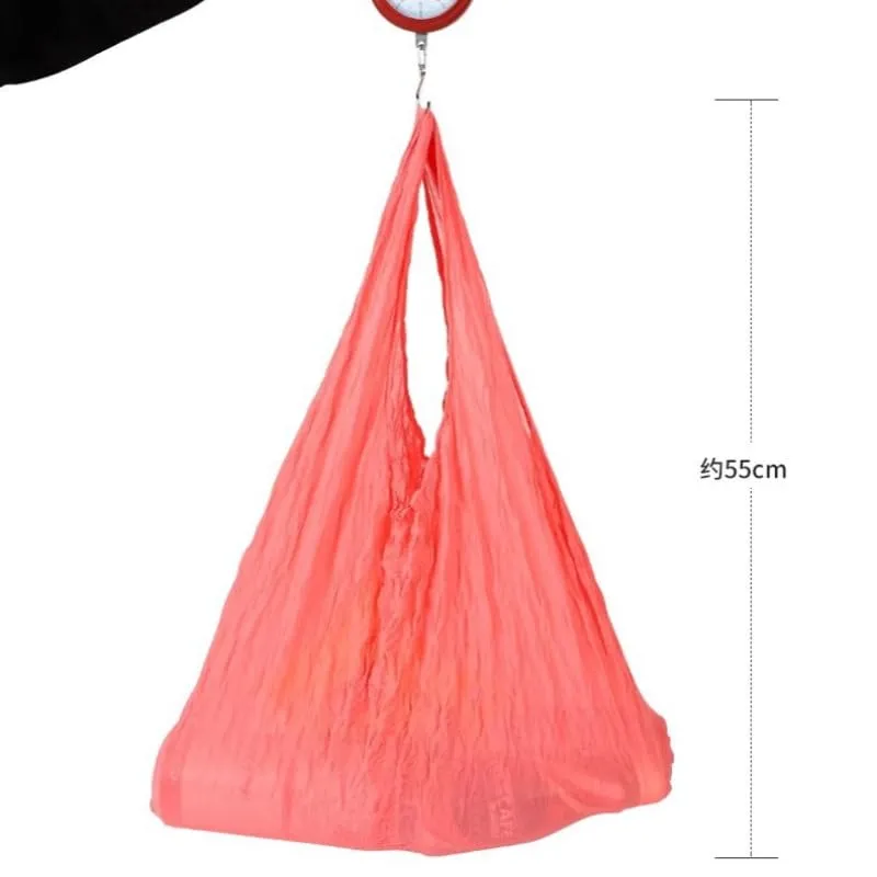 Stretchable Magic Bubble Bag: Oversized Portable Shopping Tote with Pleated Design, High Capacity & Eco-Friendly Handbag (1pc) (Black)