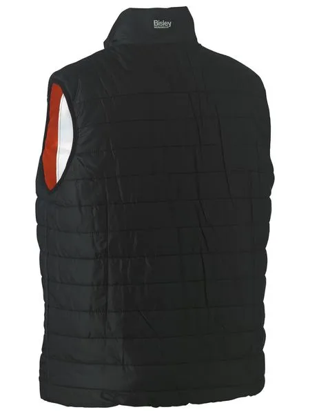 Taped Hi Vis Reversible Puffer Vest For Men