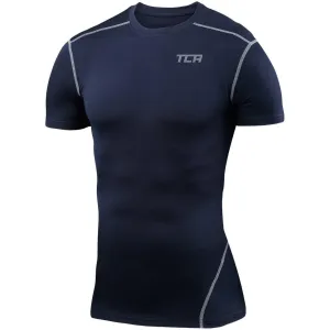 TCA Pro Performance Compression Junior Short Sleeve Thermal Running Top - Blue