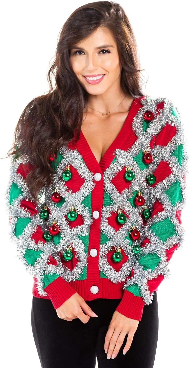 Tipsy Elves womens Tipsy Elves Women's Christmas Cardigan 2024