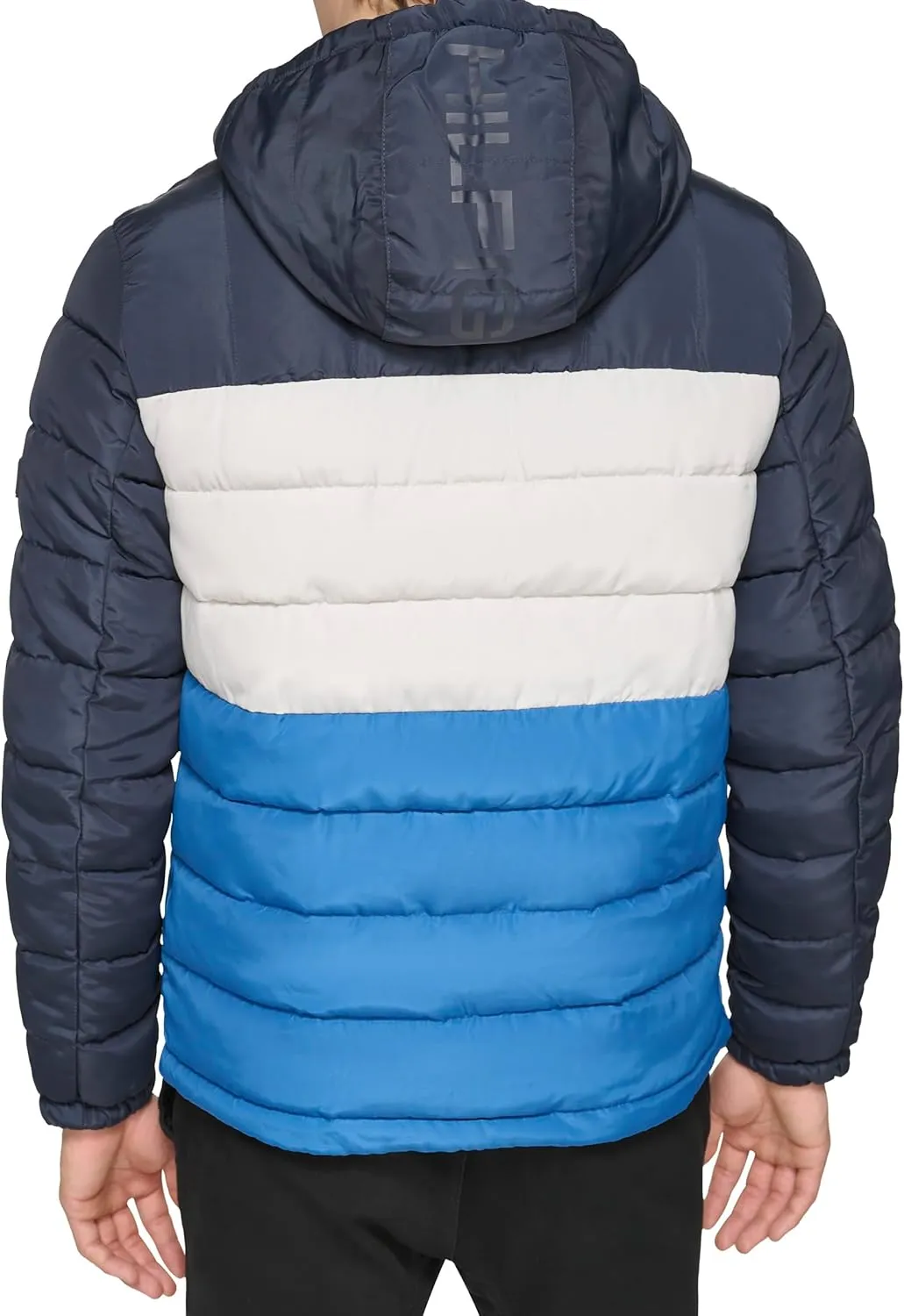 Tommy Hilfiger Men's Midweight Sherpa Lined Hooded Water Resistant Puffer Jacket