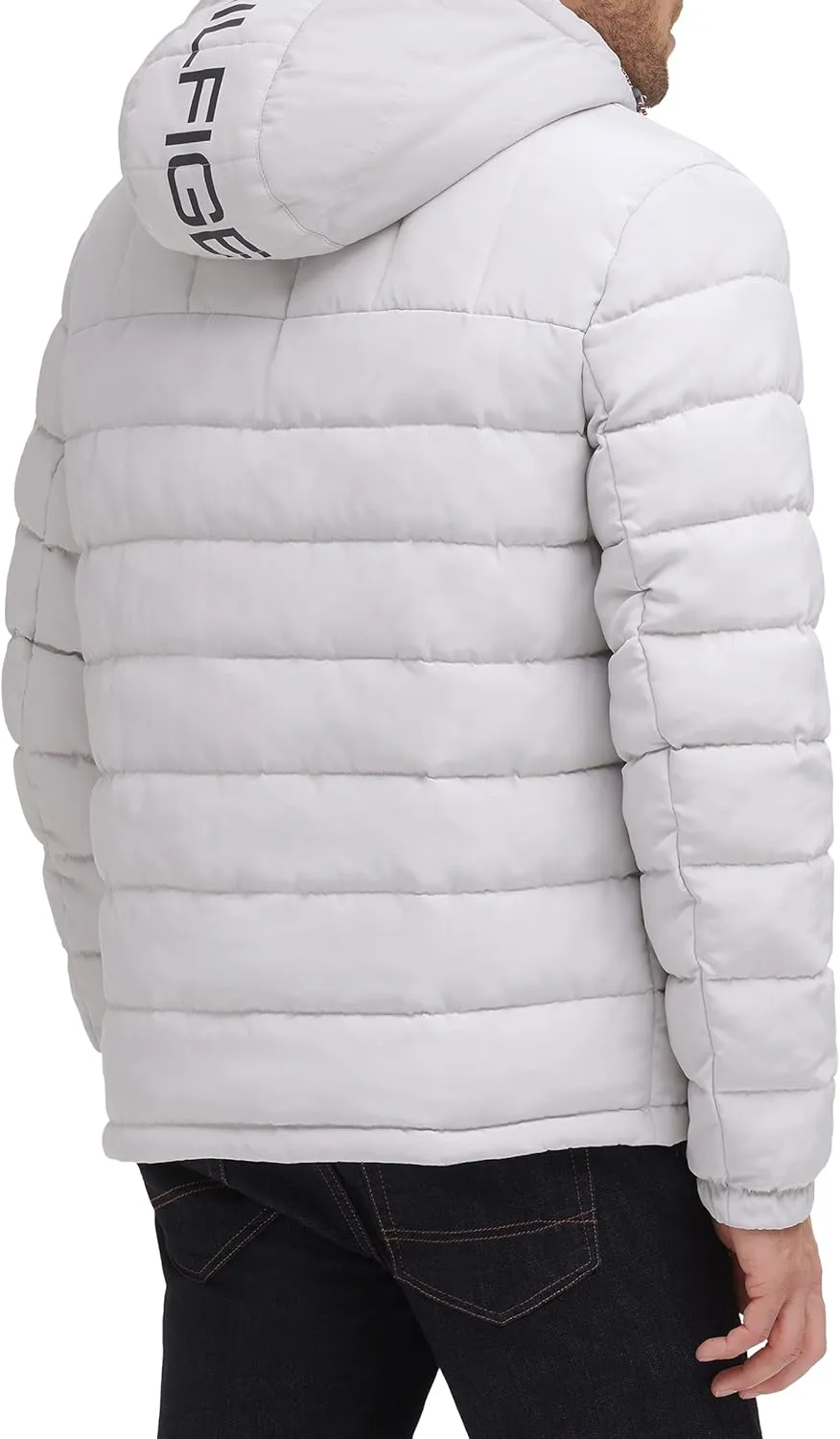 Tommy Hilfiger Men's Midweight Sherpa Lined Hooded Water Resistant Puffer Jacket