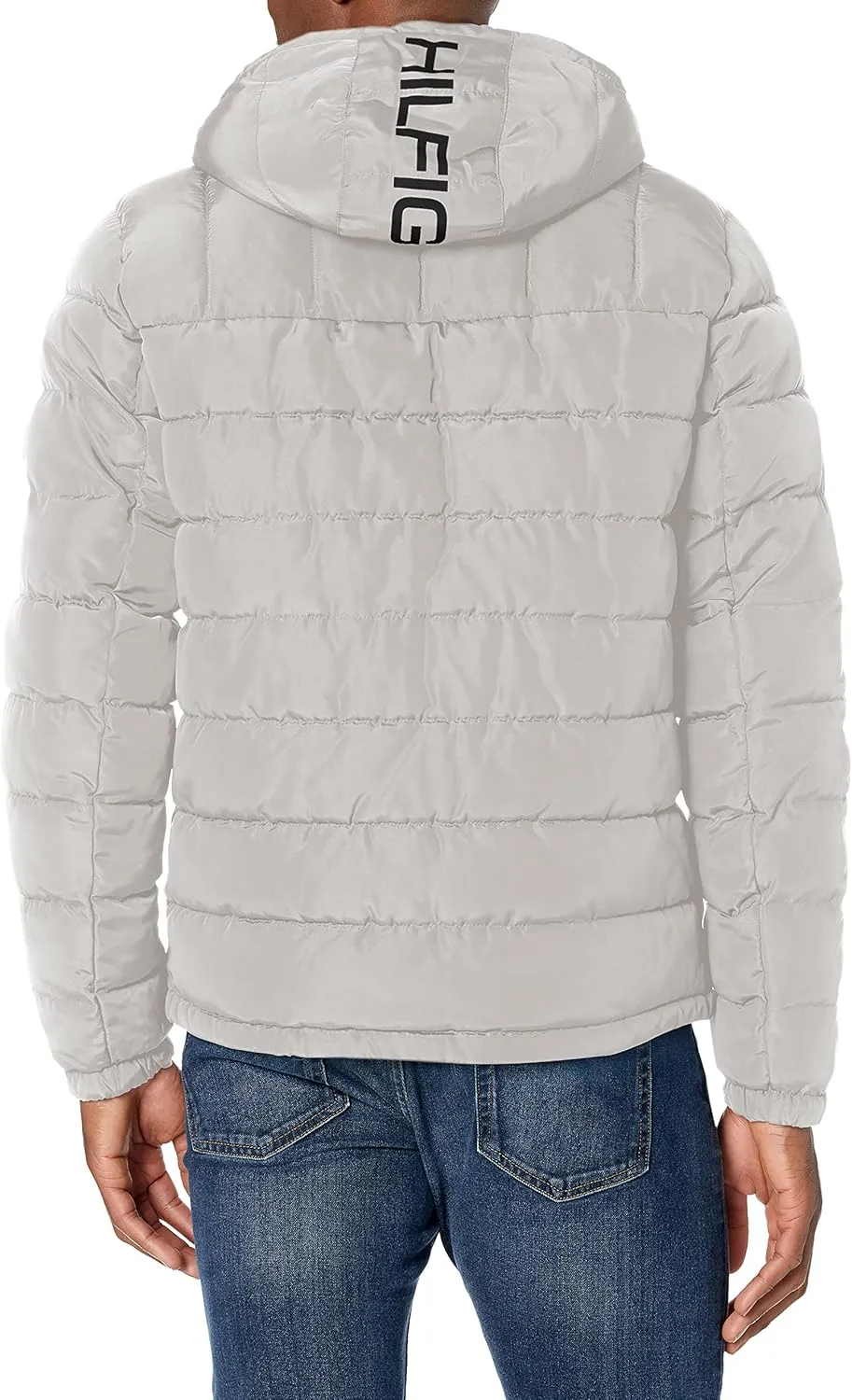 Tommy Hilfiger Men's Midweight Sherpa Lined Hooded Water Resistant Puffer Jacket