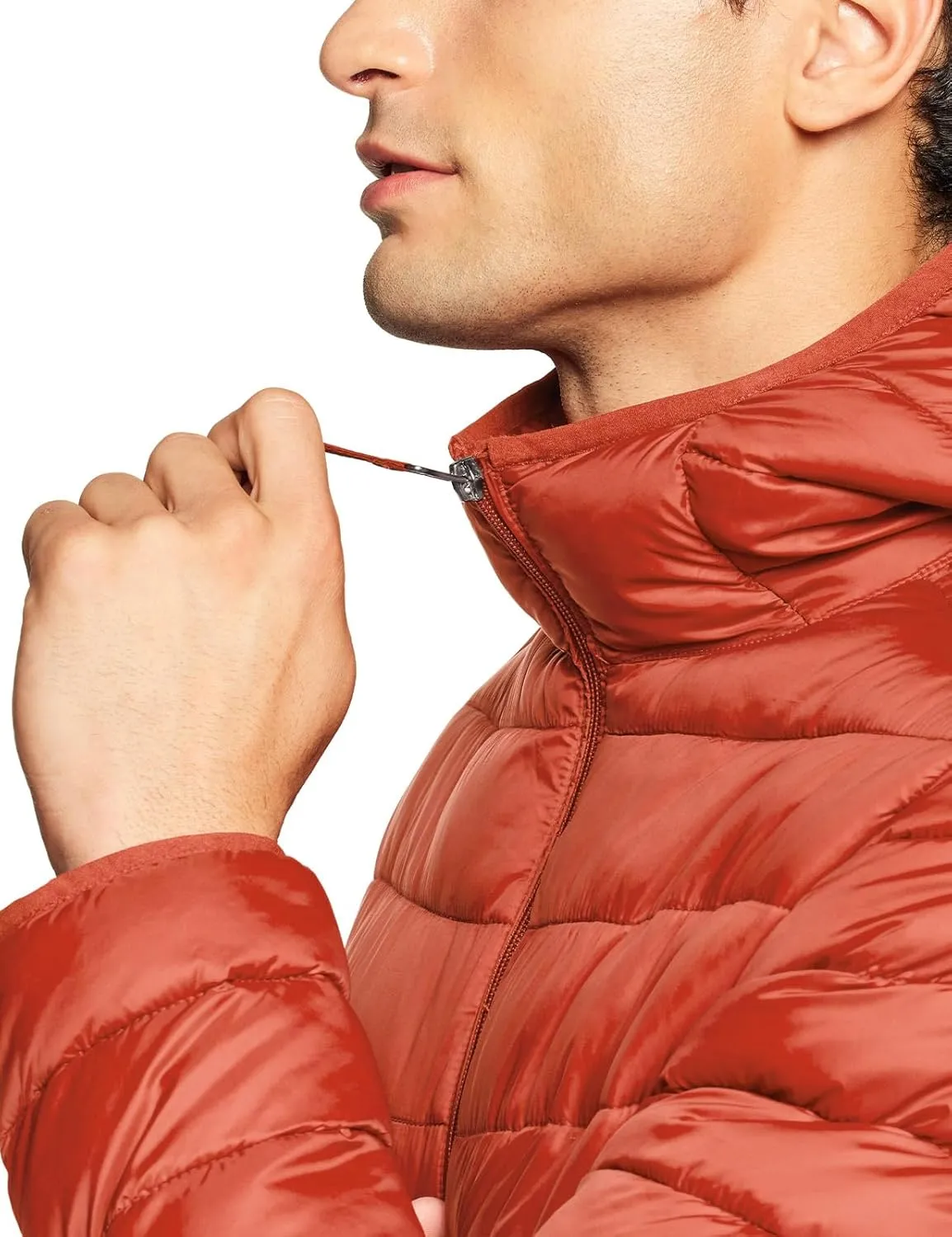 TSLA Men's Lightweight Packable Accent Puffer Jacket, Water-Resistant Winter Jackets