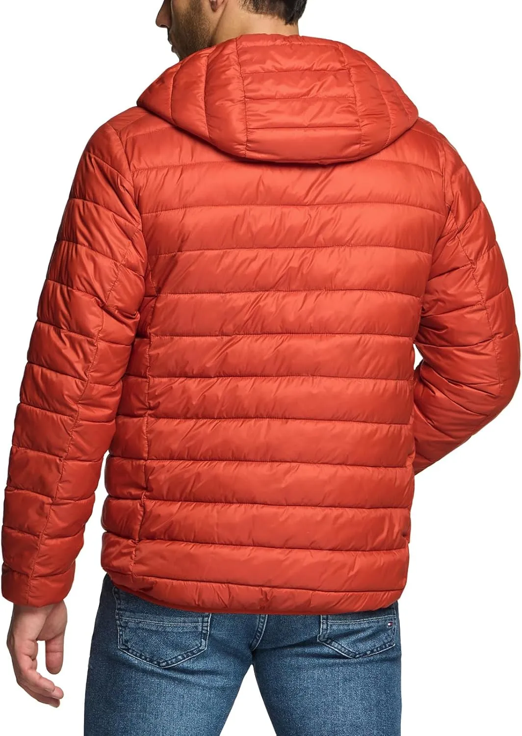 TSLA Men's Lightweight Packable Accent Puffer Jacket, Water-Resistant Winter Jackets