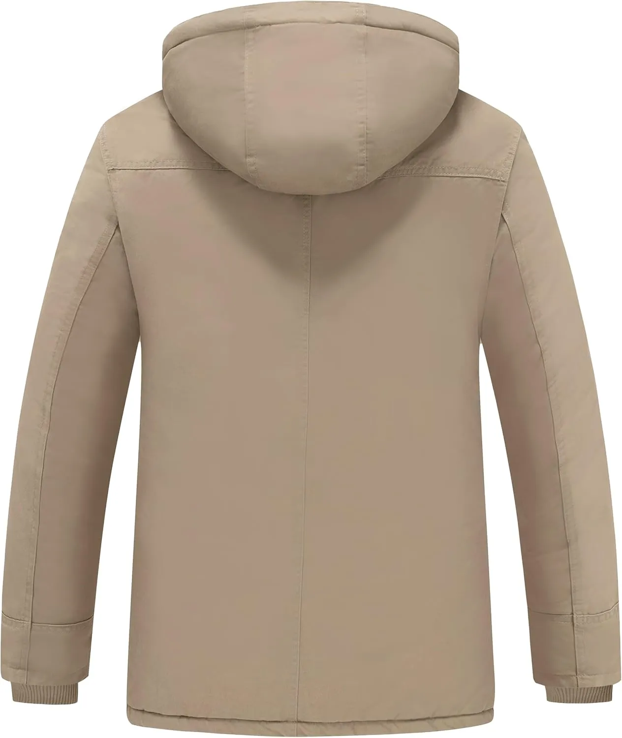 wantdo Men's Winter Coats Warm Parka Jacket Military Jackets with Removable Hood