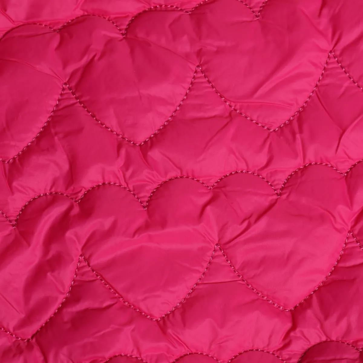 WELAKEN Lightweight Heart Quilted Cotton Puffer Jacket for Girls & Kids Zip Up Hooded Coat with Kangaroo Pocket