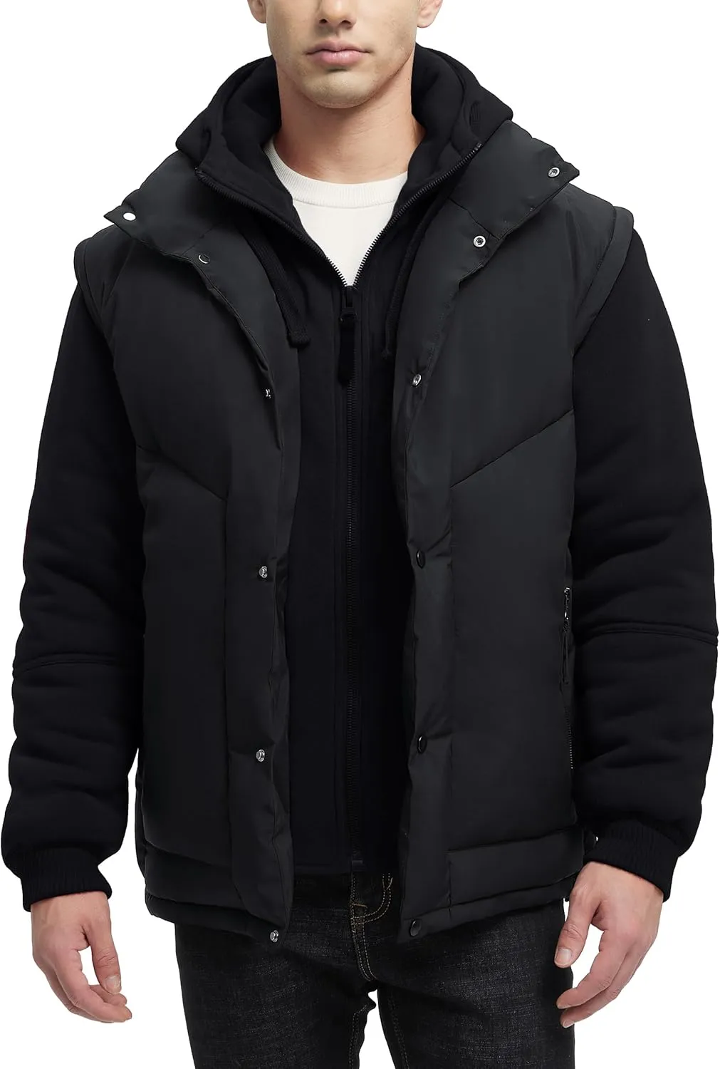 Winter Coats For Men Winter Jackets Water Resistant Warm Thicken Insulated Hooded Windproof Coat