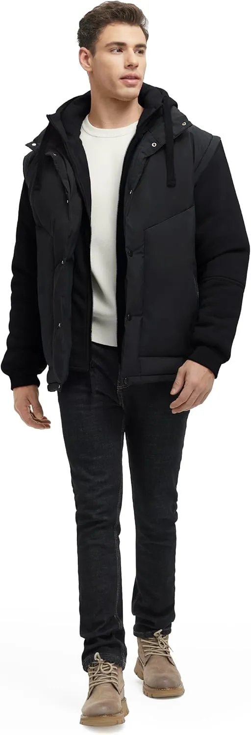 Winter Coats For Men Winter Jackets Water Resistant Warm Thicken Insulated Hooded Windproof Coat