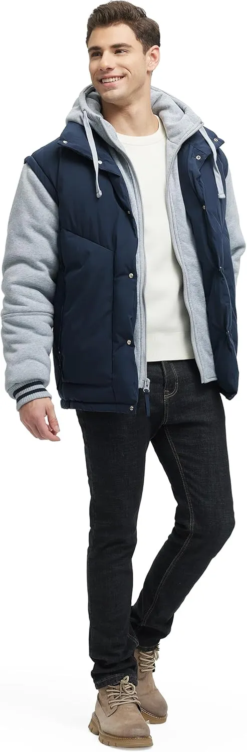 Winter Coats For Men Winter Jackets Water Resistant Warm Thicken Insulated Hooded Windproof Coat