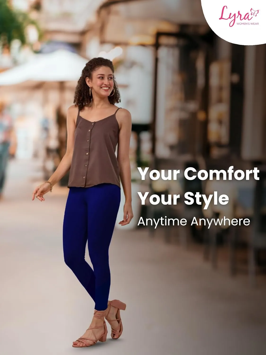 Women's Cotton Ankle Length Leggings | Elastic Waistband Soft Stretchable Everyday Wear | Pack of 3