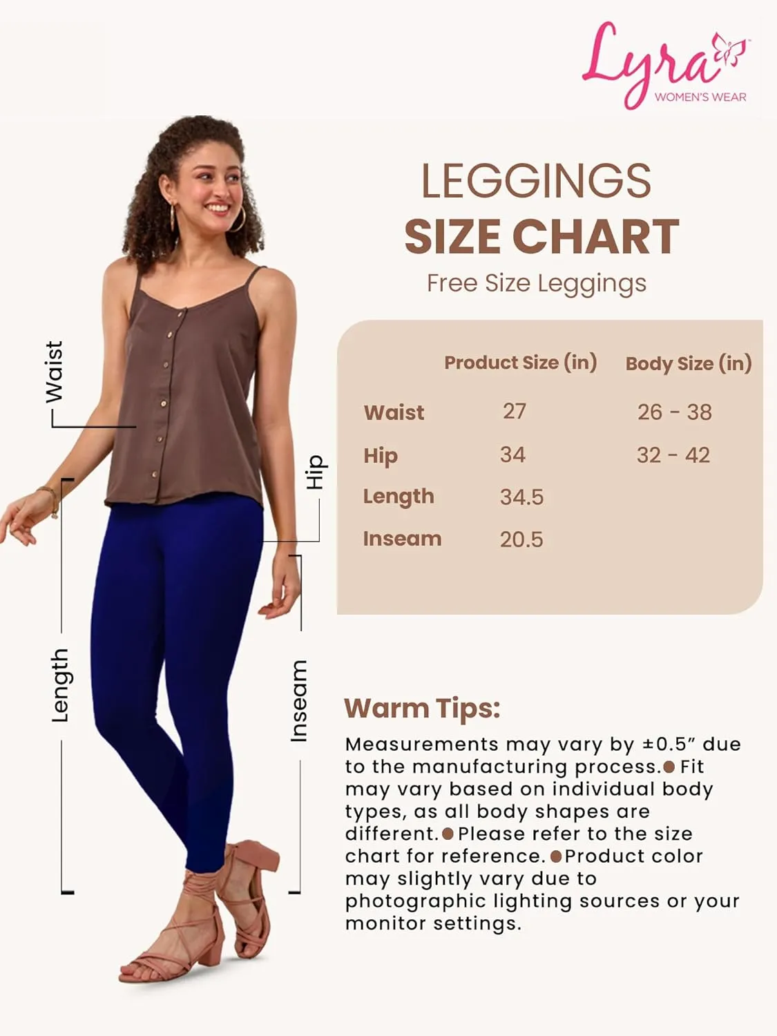 Women's Cotton Ankle Length Leggings | Elastic Waistband Soft Stretchable Everyday Wear | Pack of 3