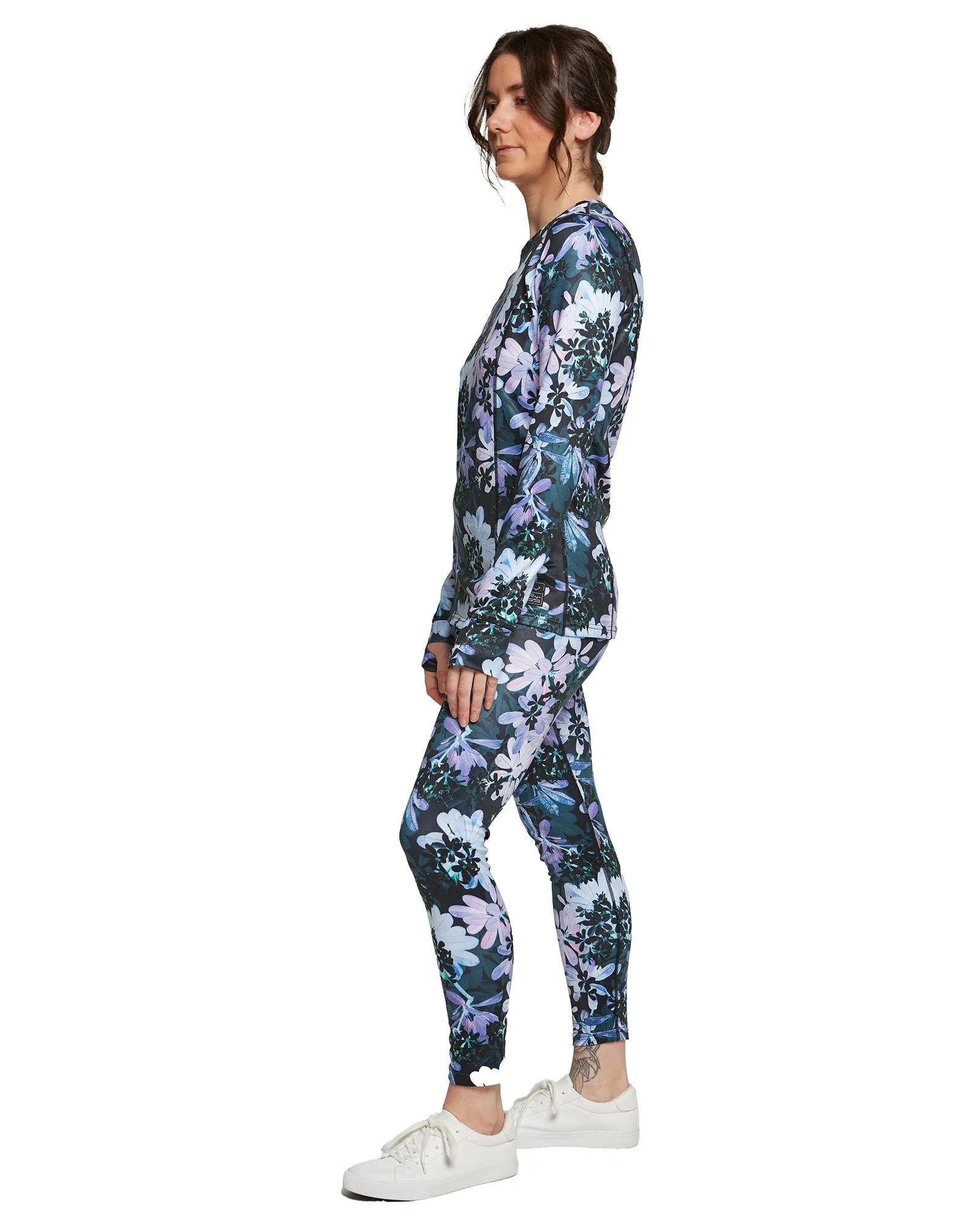 WOMENS LIVING BEST LIFE CREW NECK TOP - CAMOFOLIAGE
