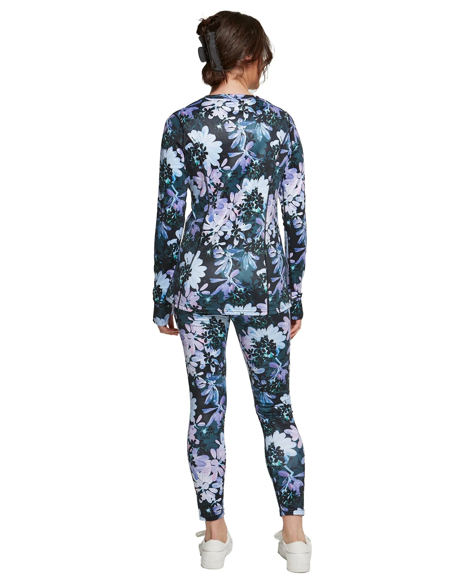 WOMENS LIVING BEST LIFE CREW NECK TOP - CAMOFOLIAGE