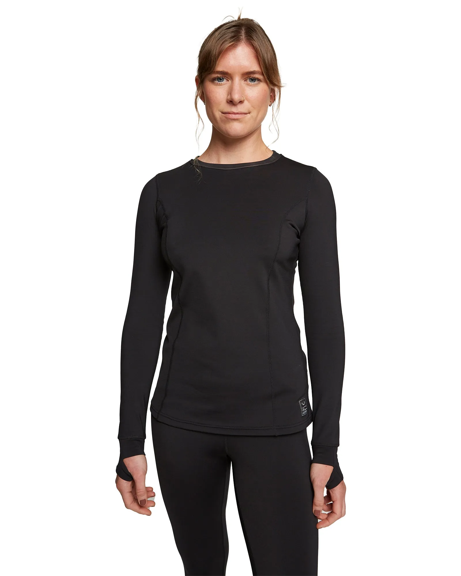 WOMENS LIVING BEST LIFE CREW NECK TOP - TRUE BLACK